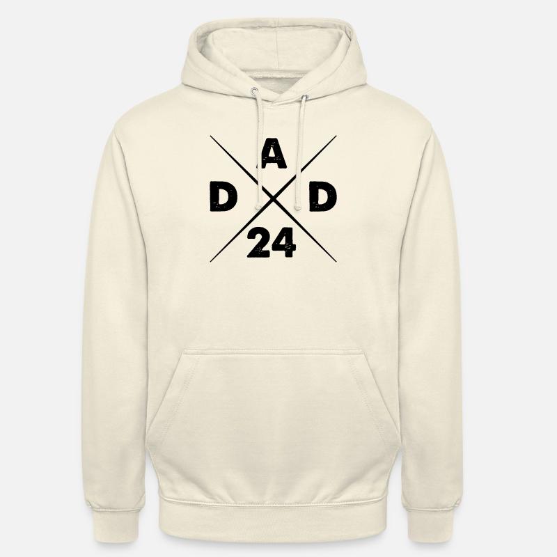 Papa 24 ans - Sweat-shirt à capuche unisexe - vanille