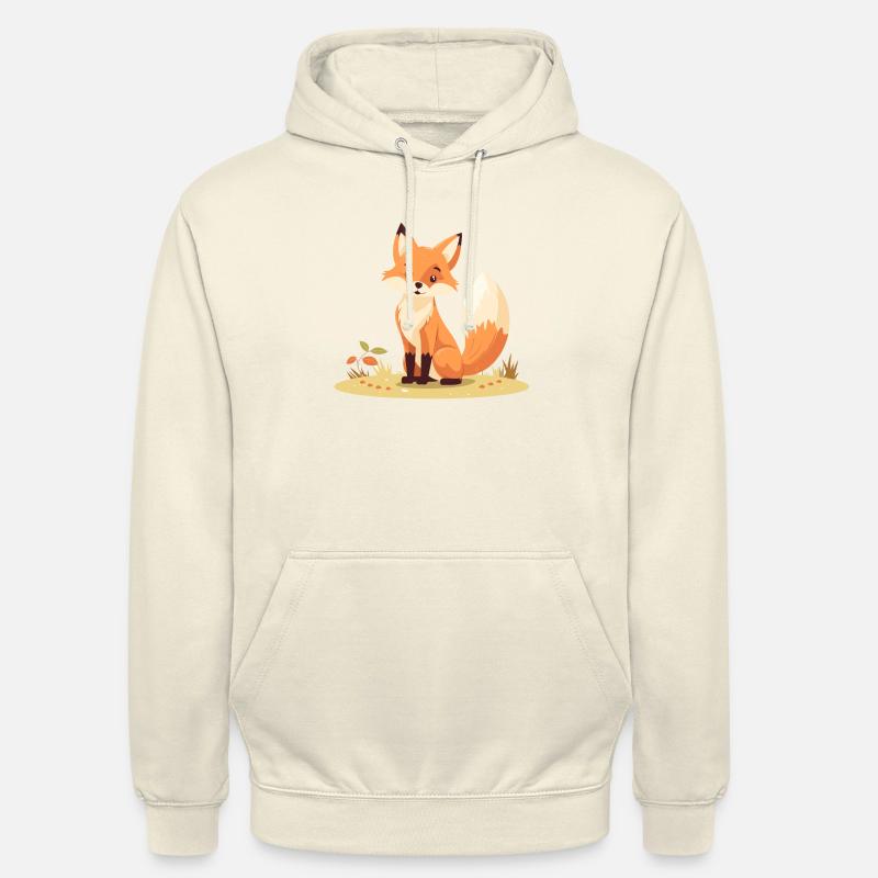 Junger Fuchs Clipart Rotfuchs - Unisex Hoodie - Vanille-Milchshake
