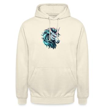 Mad Unicorn - Unisex Hoodie - vanilla - Front - Alina (178cm) & Michal (187cm)