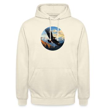 Andenkondor - Unisex Hoodie - Vanille-Milchshake - Vorne - Alina (178cm) & Michal (187cm)