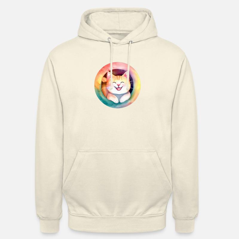 Chat - Sweat-shirt à capuche unisexe - vanille