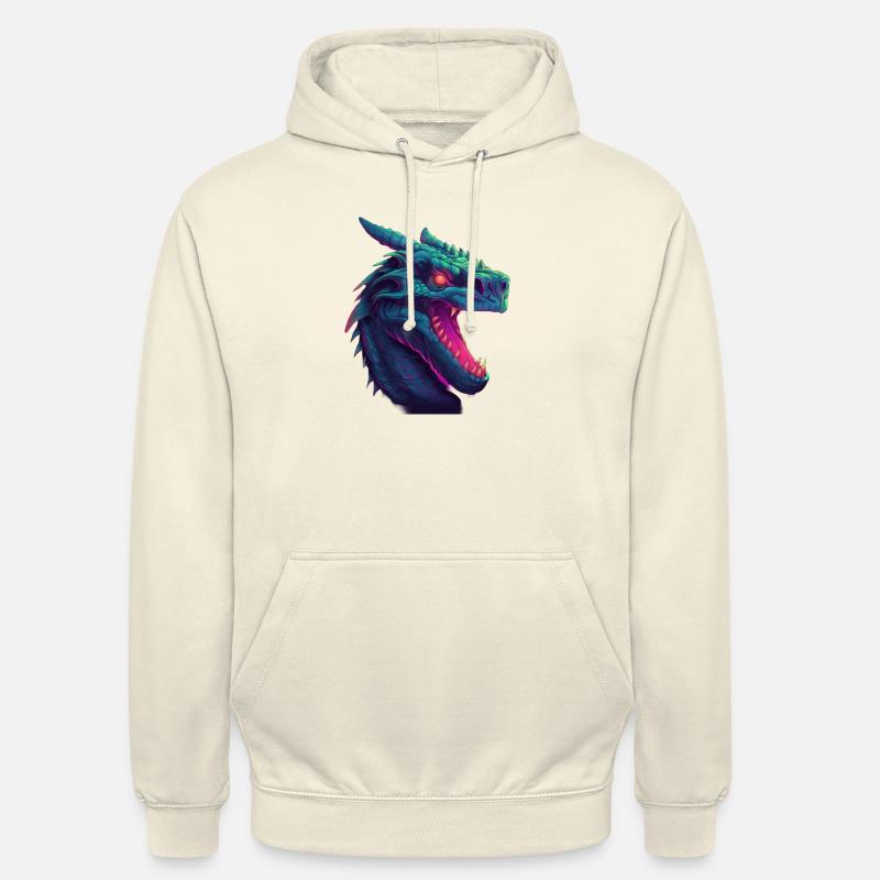 Dragonwave Ein Synthwave-Drachenabenteuer - Unisex Hoodie - Vanille-Milchshake
