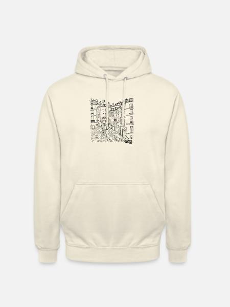 Basketball court PARIS - Unisex Hoodie - vanilla