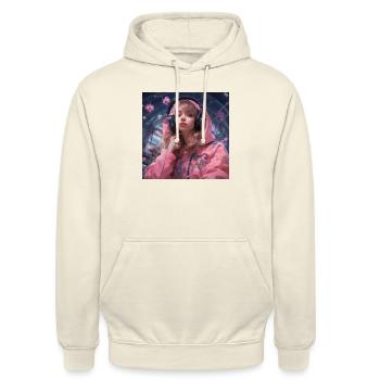 E-Girls Style: Trendiges Design für coole Outfits! - Unisex Hoodie - Vanille-Milchshake - Vorne - Alina (178cm) & Michal (187cm)