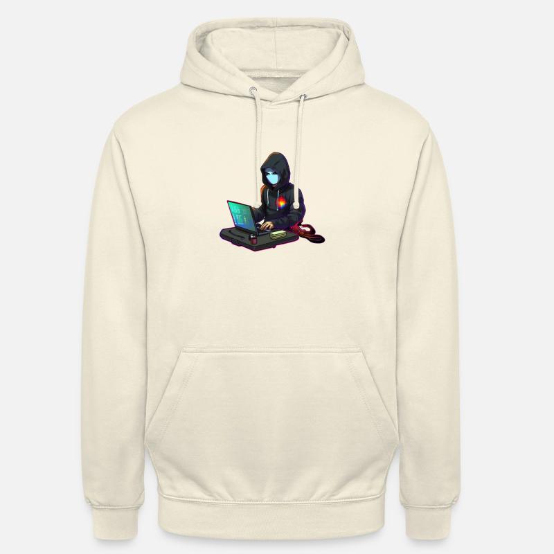 Codeur concentré - Sweat-shirt à capuche unisexe - vanille