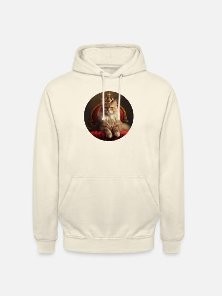 Royal Cat - Unisex Hoodie - vanilla