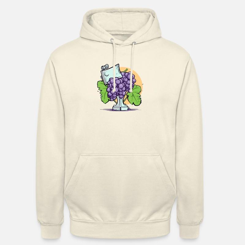 Trophée et grappe de raisin - Sweat-shirt à capuche unisexe - vanille
