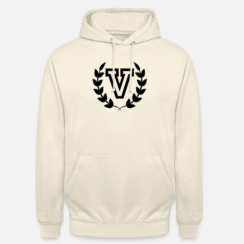 Buchstabe v Sport - Unisex Hoodie - Vanille-Milchshake