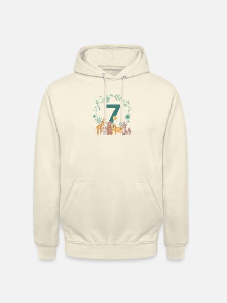 7th anniversary - seventh anniversary animals - Unisex Hoodie - vanilla