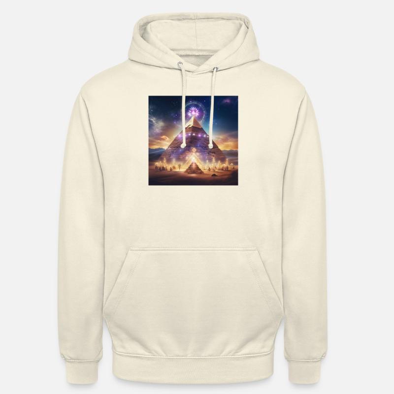 Pyramide - Sweat-shirt à capuche unisexe - vanille