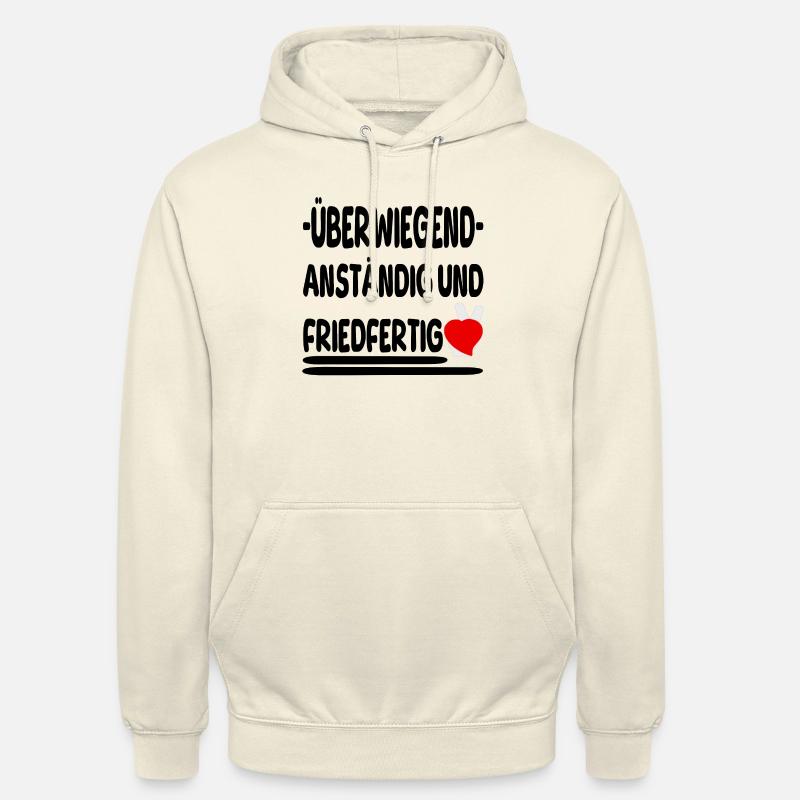 anständig friedfertig - Unisex Hoodie - Vanille-Milchshake