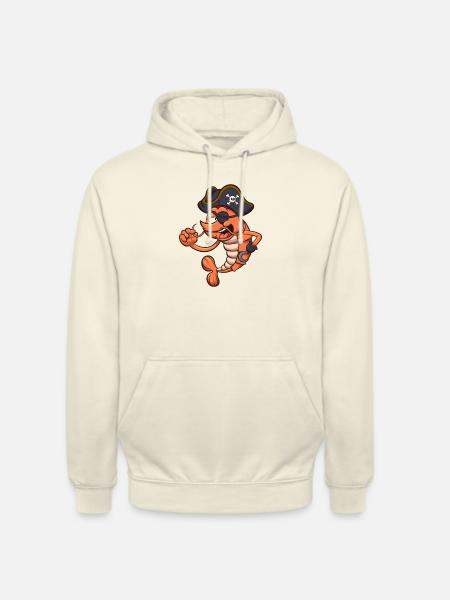 Pirate Shrimp - Unisex Hoodie - vanilla