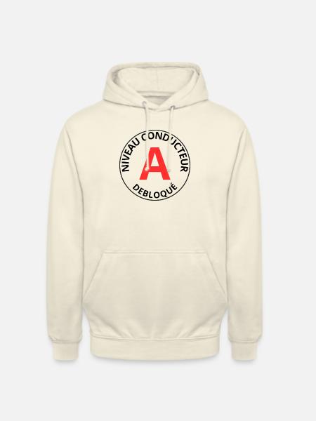 Jeune permis - Sweat-shirt à capuche unisexe - vanille