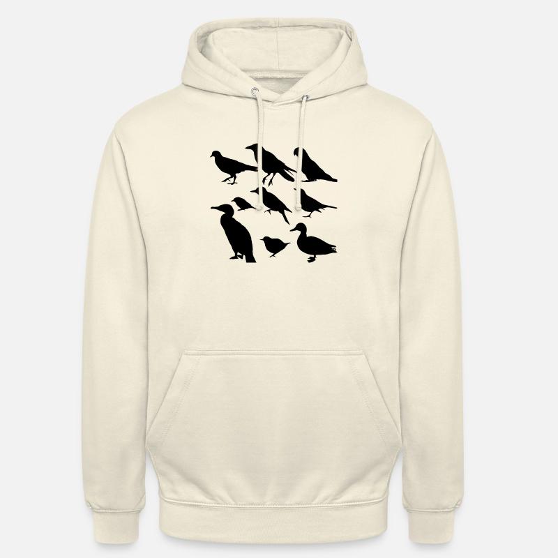 Vögel minimalistisch, Silhouetten - Unisex Hoodie - Vanille-Milchshake