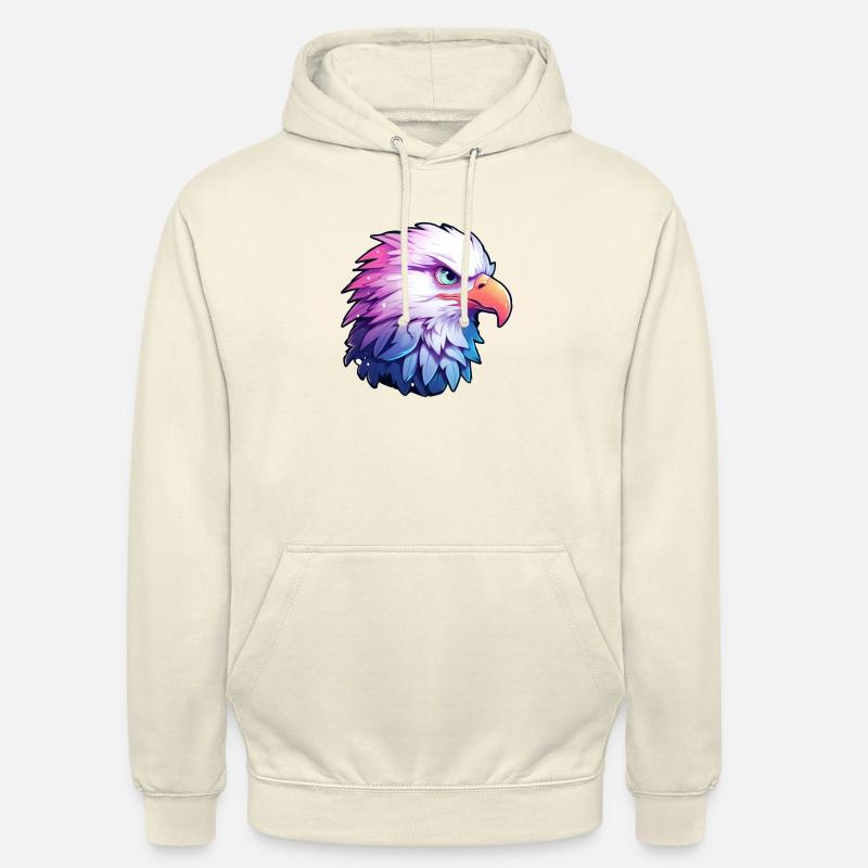 Tête d’aigle - Sweat-shirt à capuche unisexe - vanille
