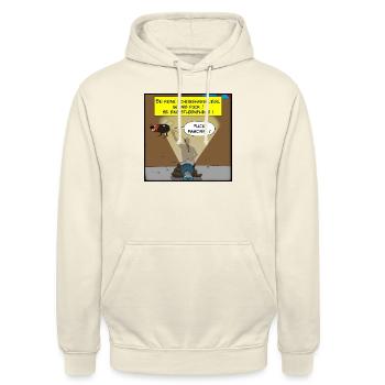 Fuck Fascism - Unisex Hoodie - Vanille-Milchshake - Vorne - Alina (178cm) & Michal (187cm)