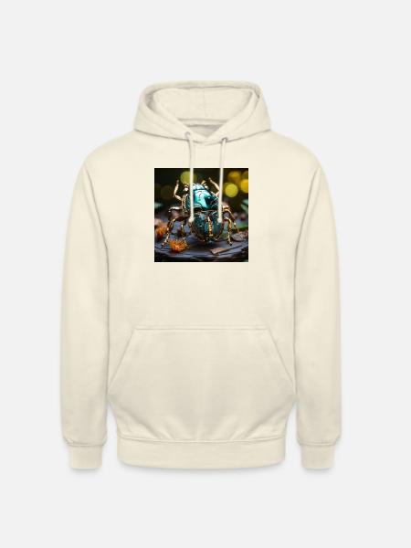 Aqua Scarab - Unisex Hoodie - vanilla