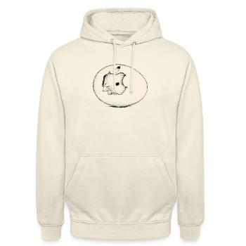 Kücken - Unisex Hoodie - Vanille-Milchshake - Vorne - Alina (178cm) & Michal (187cm)