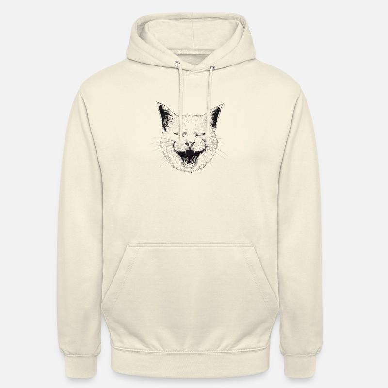 Lachende Katze - Unisex Hoodie - Vanille-Milchshake