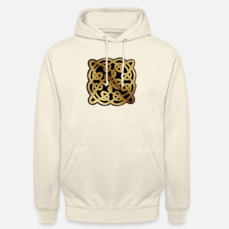 Celtic3 Pergament schwarzer Hintergrund - Unisex Hoodie - Vanille-Milchshake