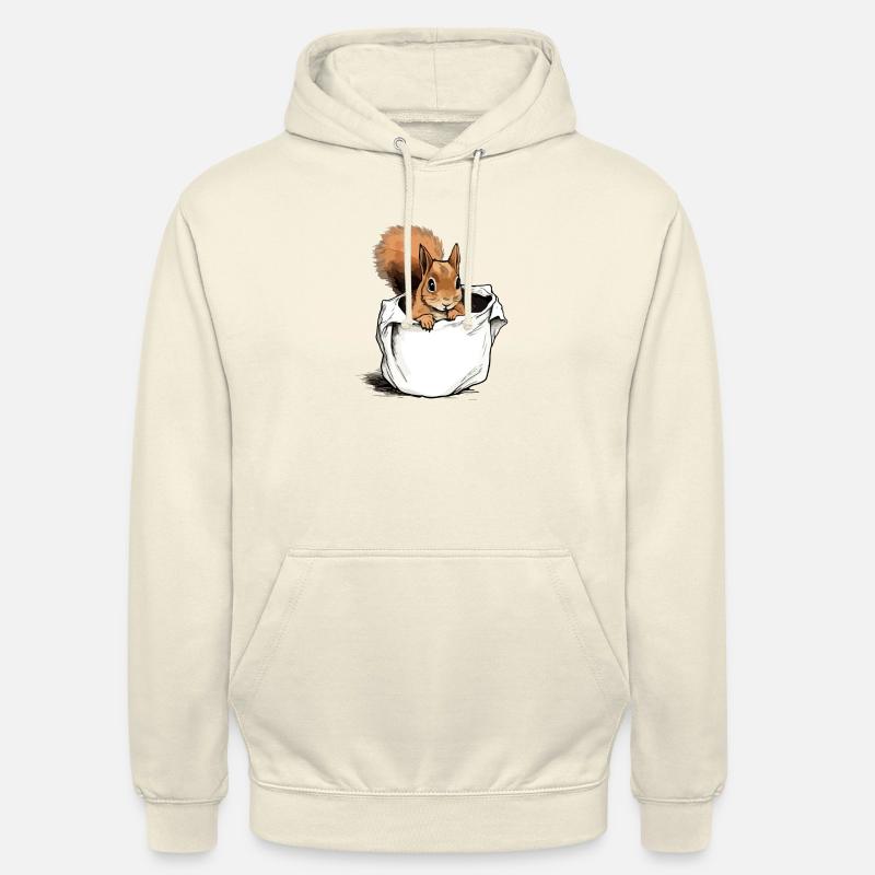 Biki l'écureuil - Sweat-shirt à capuche unisexe - vanille