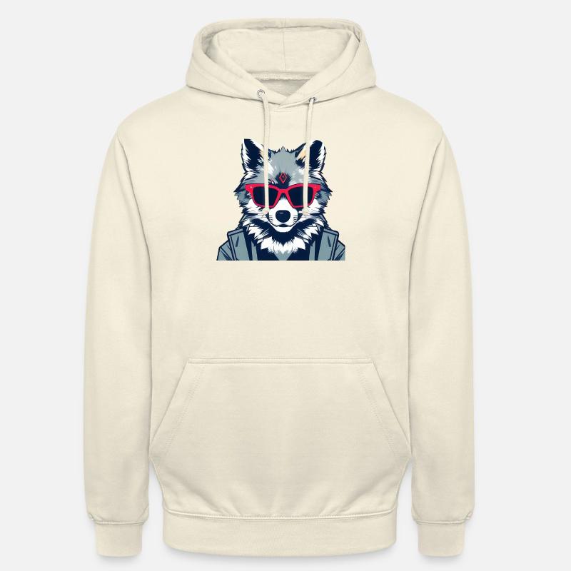 cool loup - Sweat-shirt à capuche unisexe - vanille
