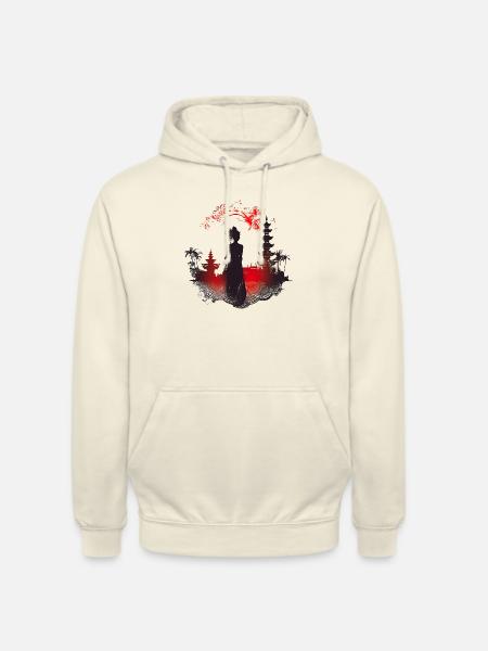 Bali, l’île d’Indonésie - Sweat-shirt à capuche unisexe - vanille