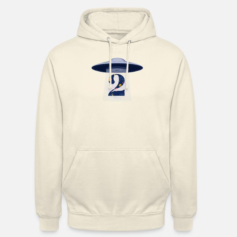 2e anniversaire ufo attaque - Sweat-shirt à capuche unisexe - vanille