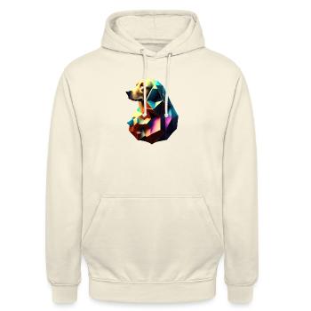Labradorbesitzer Hundewelpe Labrador Retriever - Unisex Hoodie - Vanille-Milchshake - Vorne - Alina (178cm) & Michal (187cm)