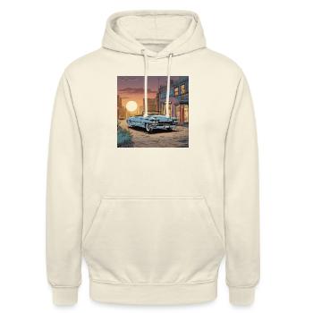 Cadillac - Unisex Hoodie - vanilla - Front - Alina (178cm) & Michal (187cm)