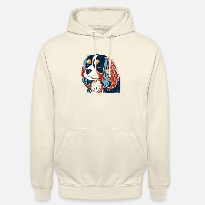 Cavalier King Charles Spaniel Art - Sweat-shirt à capuche unisexe - vanille