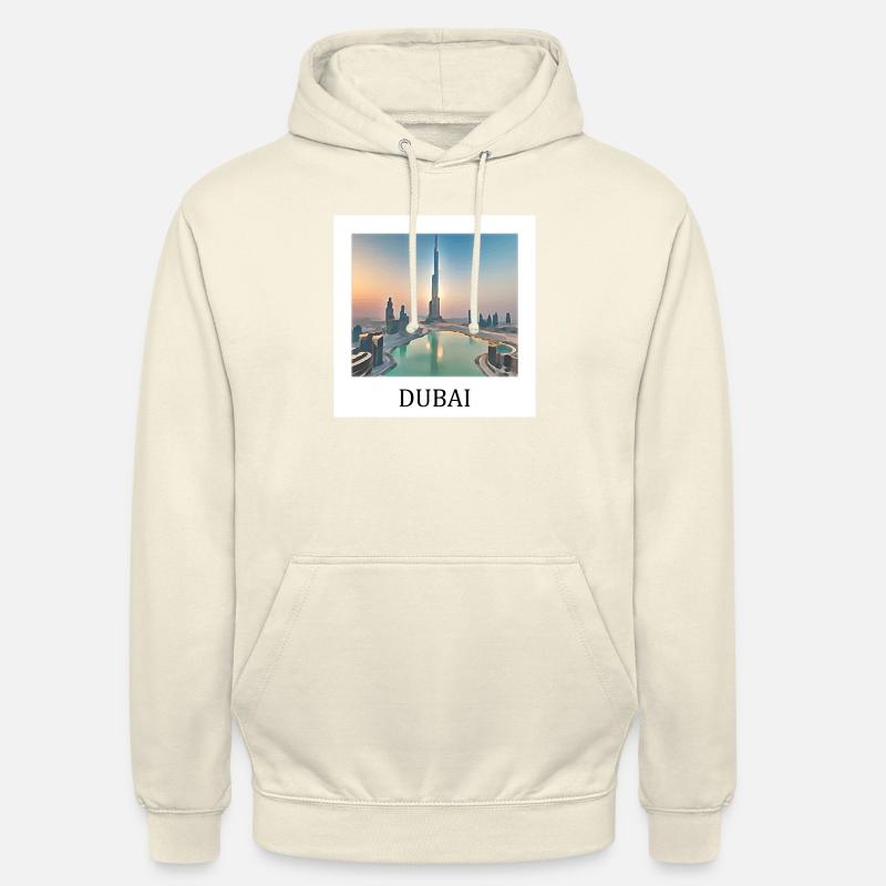 Dubaï - Sweat-shirt à capuche unisexe - vanille