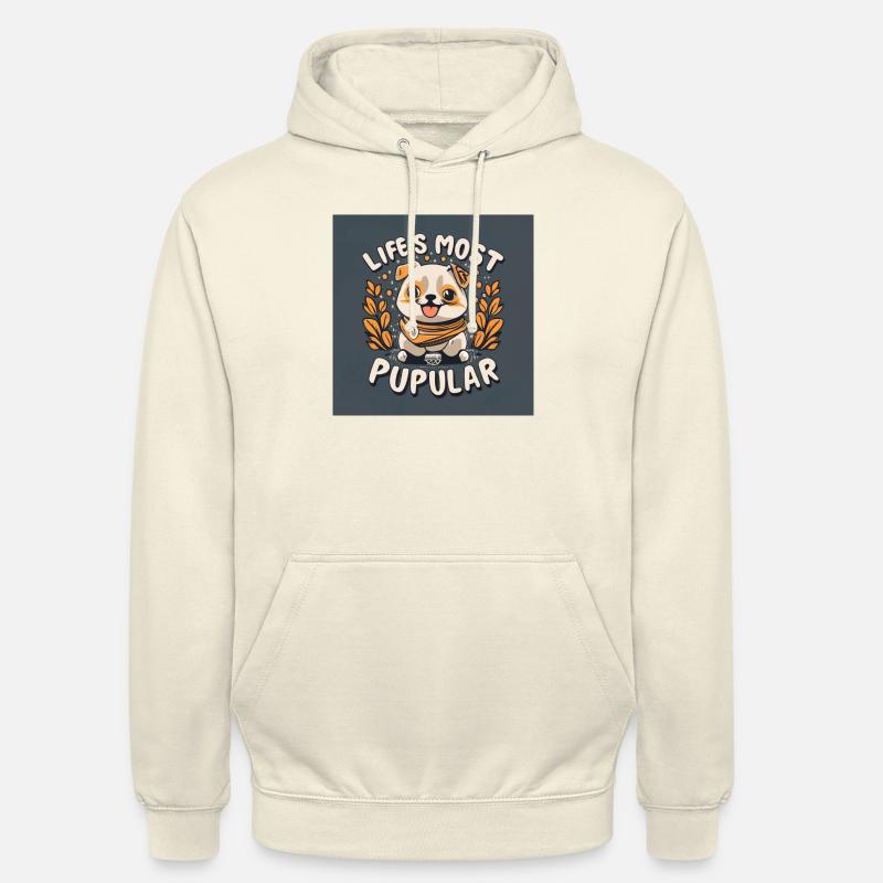 La vie la plus pupule - Sweat-shirt à capuche unisexe - vanille