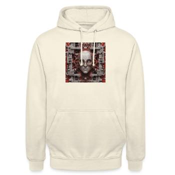 Beyond minds and machines - Unisex Hoodie - vanilla - Front - Alina (178cm) & Michal (187cm)