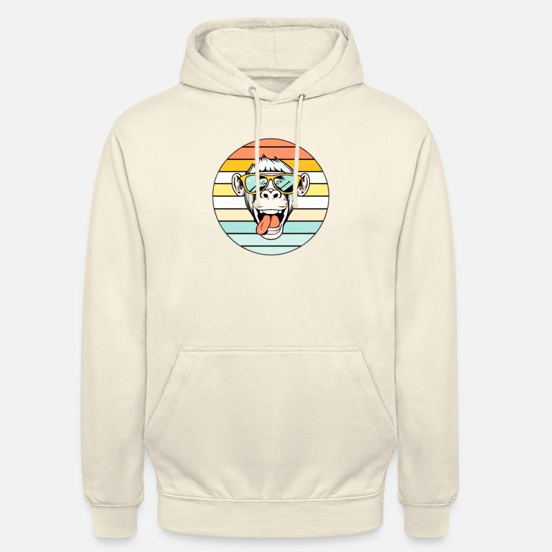 Cool Monkey - Sweat-shirt à capuche unisexe - vanille