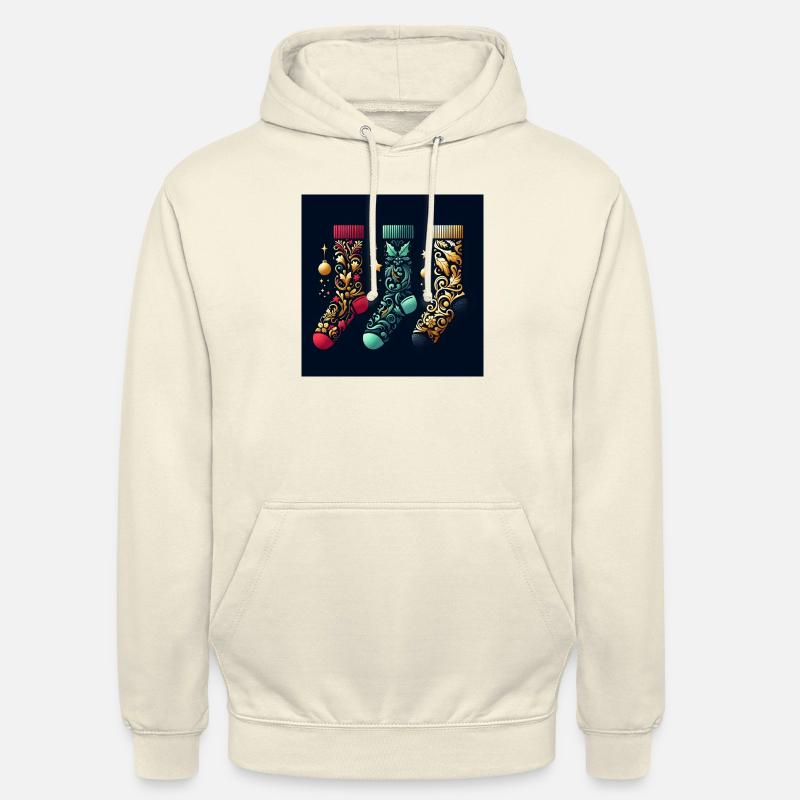 Bas de Noël - Sweat-shirt à capuche unisexe - vanille