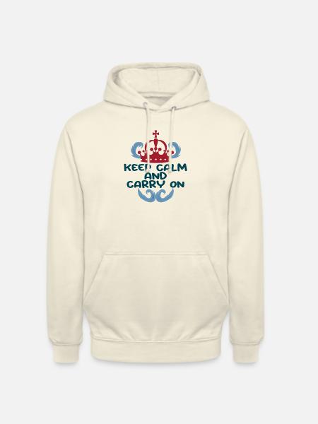Keep Calm and Carry On - Unisex Hoodie - vanilla
