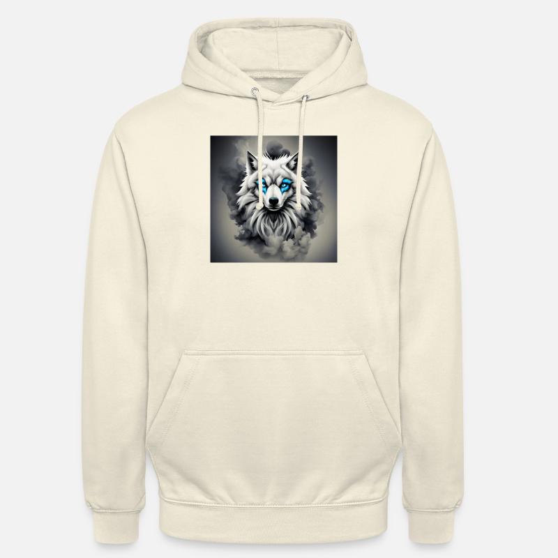 Wolfsblaue Augen - Unisex Hoodie - Vanille-Milchshake
