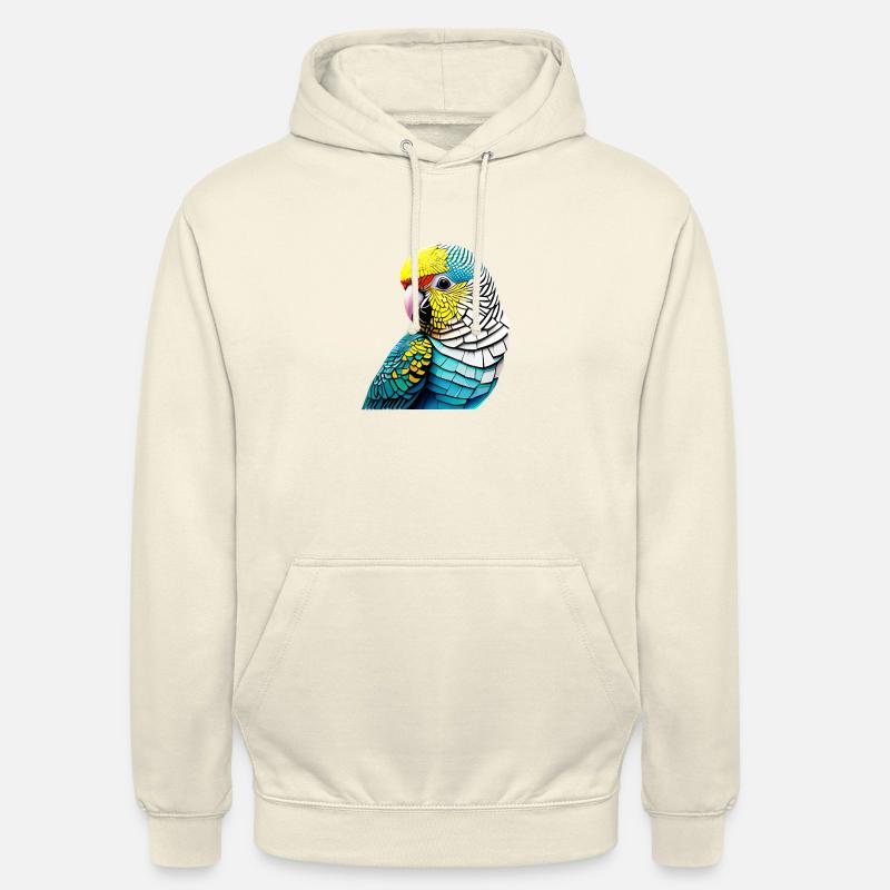 Perruche Oiseau Calopsitte Propriétaire d’oiseau - Sweat-shirt à capuche unisexe - vanille