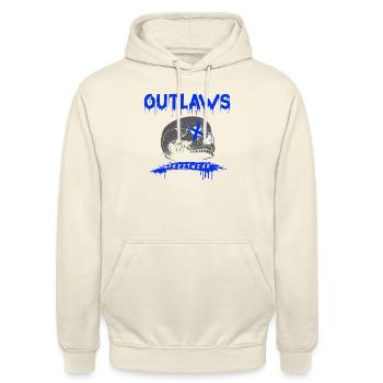Gesetzlose, Totenkopf, Skalle, Autobahngangs, Biker Club - Unisex Hoodie - Vanille-Milchshake - Vorne - Alina (178cm) & Michal (187cm)