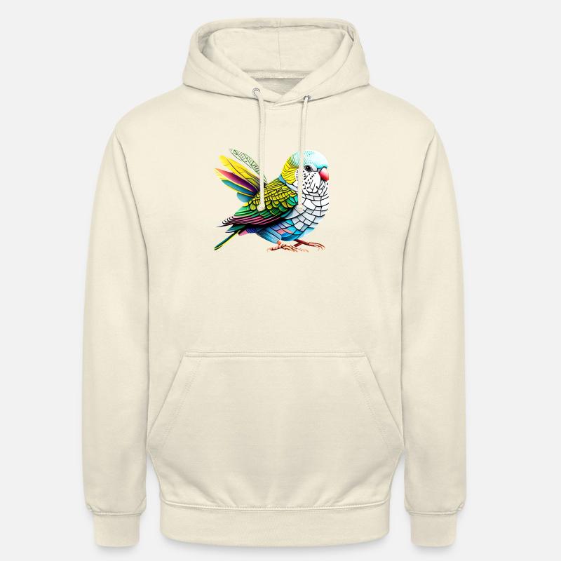 Calopsitte Perruche Oiseau Propriétaire d’oiseau - Sweat-shirt à capuche unisexe - vanille