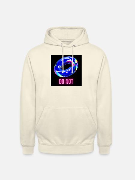 Do Not - yummy blue donut - Unisex Hoodie - vanilla