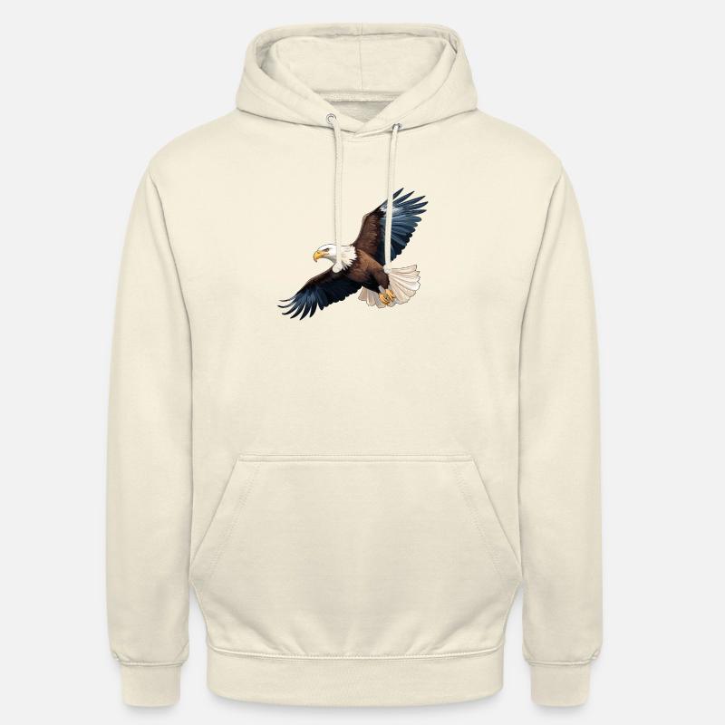 Bald Eagle Eagle Flying Eagle - Unisex Hoodie - vanilla
