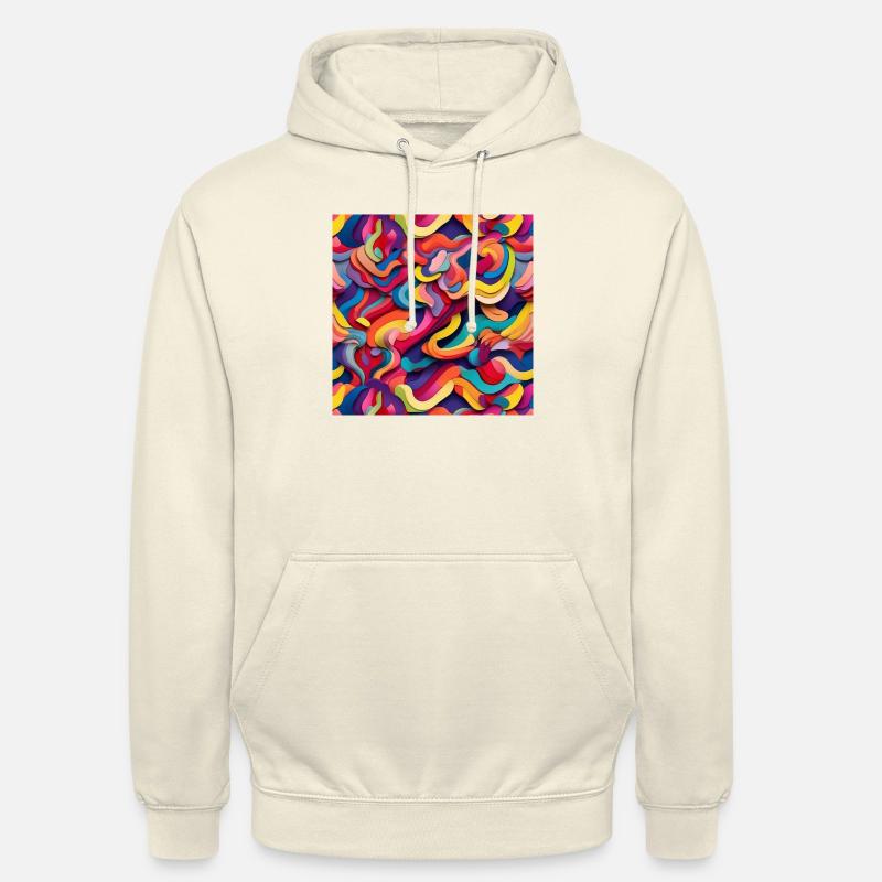 Coloré - Sweat-shirt à capuche unisexe - vanille