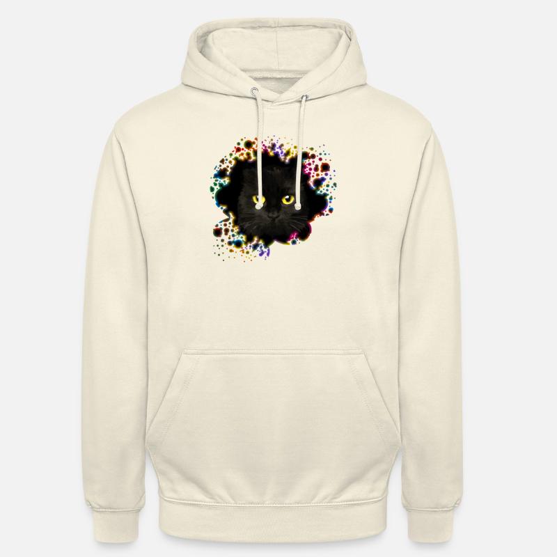 Chat - Sweat-shirt à capuche unisexe - vanille