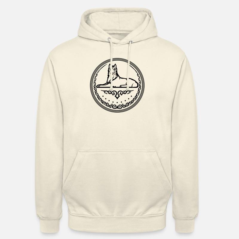 Tschetschenisches Wappen - einfarbig - Unisex Hoodie - Vanille-Milchshake