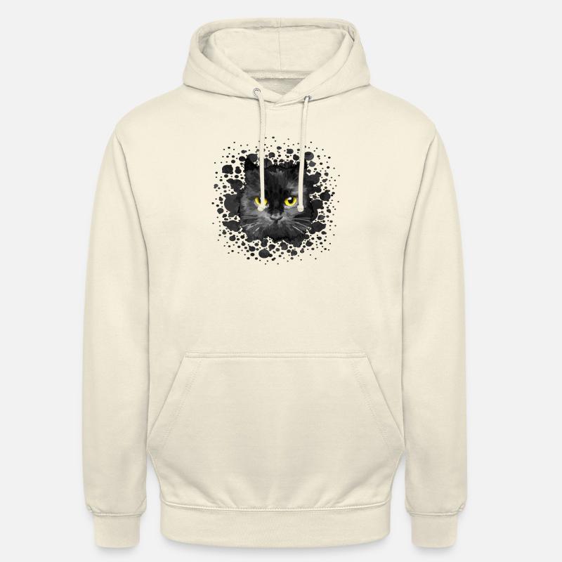 Chat - Sweat-shirt à capuche unisexe - vanille