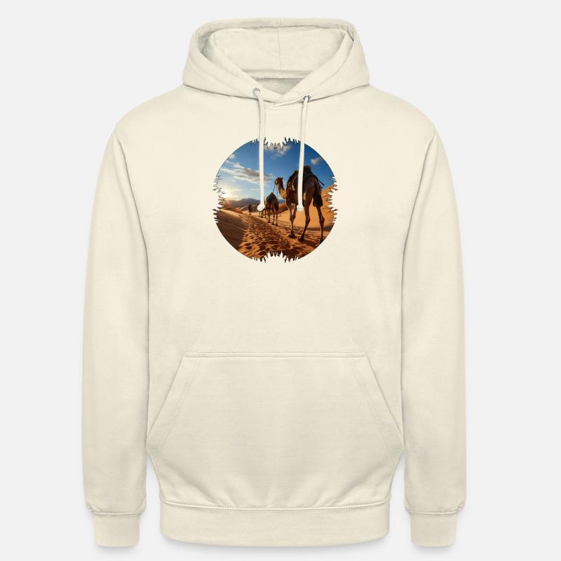 Reise mit einer Kamelkarawane - Unisex Hoodie - Vanille-Milchshake