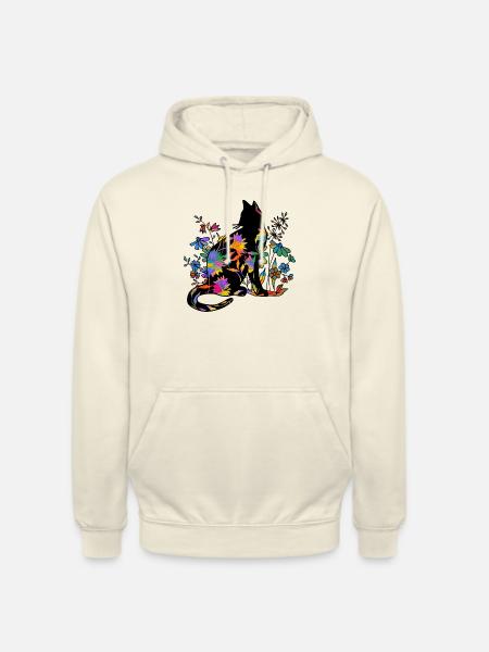 Cat - Unisex Hoodie - vanilla