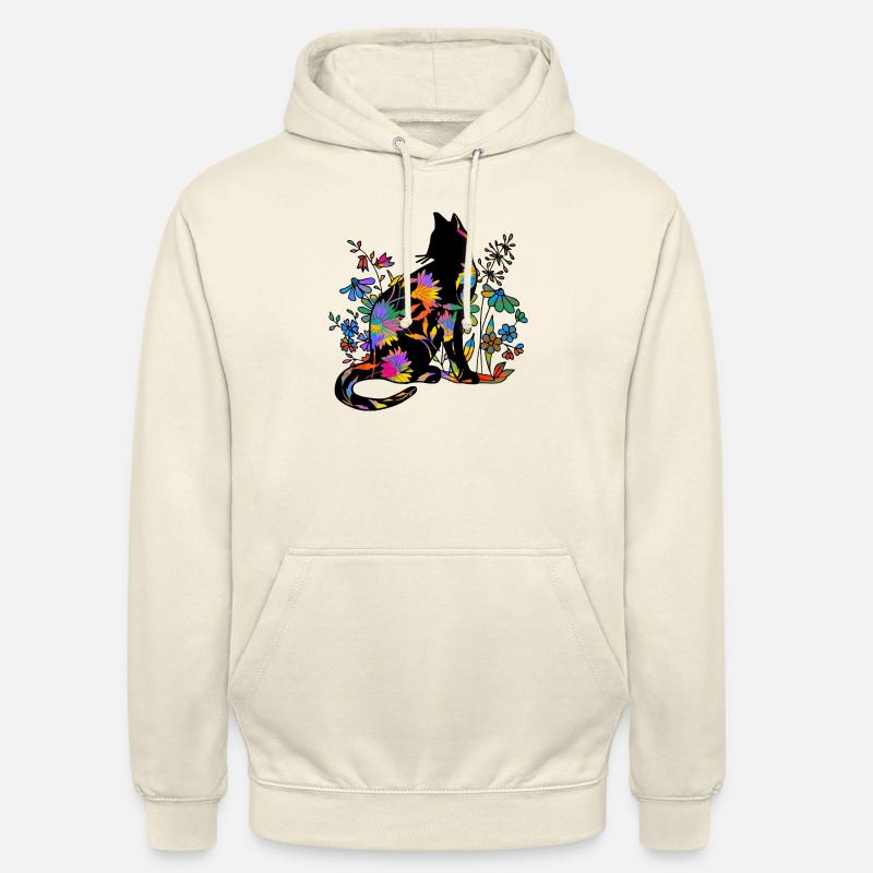 Chat - Sweat-shirt à capuche unisexe - vanille